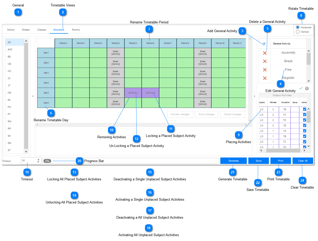 Timetable 